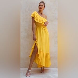 NWT Bali Elf Guadalupe Ruffled maxi dress